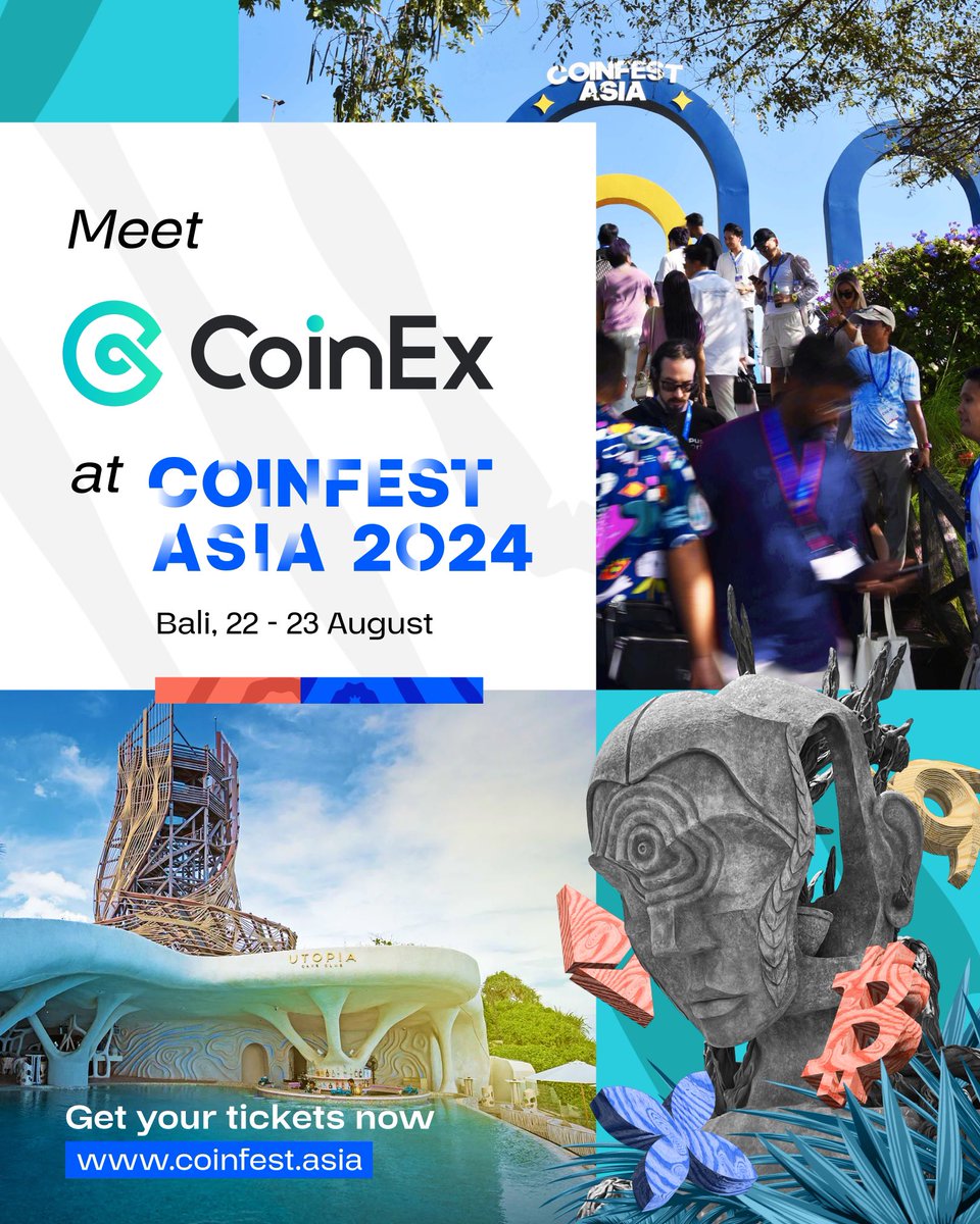 We proudly announce @coinexcom as a sponsor of Coinfest Asia 2024. CoinEx  is a leading global crypto exchange committed to making crypto trading  easier. Join Coinfest Asia 2024, where innovation meets adoption!