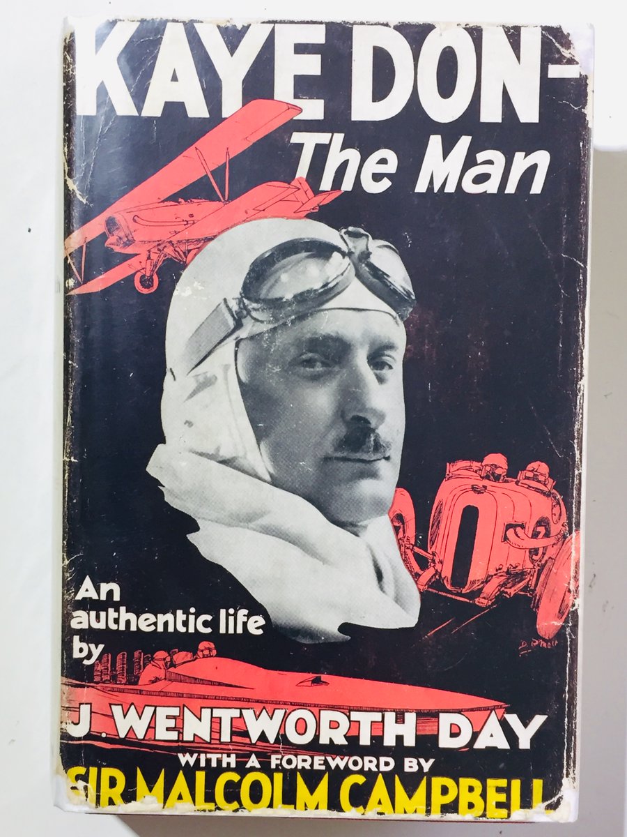 SimonLewisBooks's tweet image. KAYE DON THE MAN 1935 biography of Brooklands lap record holder, Ards TT winner, land &amp;amp; water speed record contender. First one I've seen in 39 yrs &amp;amp; has a jacket. Now on eBay ebay.co.uk/itm/3154506769…  #brooklands #Sunbeam #bugatti #landspeedrecord #waterspeedrecord #motorsport