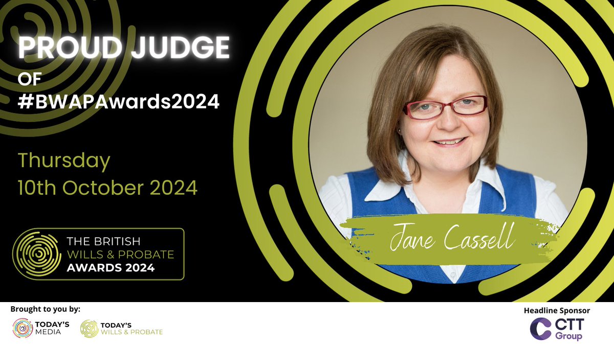 JCWillsProbate's tweet photo. I’m a proud judge again!
Can’t wait to get stuck in and read the entries that I know firms small and large, put a great deal of energy and expertise into, JCx
#Judge #excellence #BWAPAwards2024 #grateful #ProudJudge https://t.co/fVwSxkNbQZ