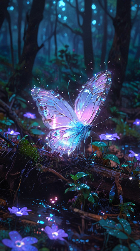 YamakiMai's tweet image. Fairy forest butterfly.🦋
Generated with LeonardoAi.✨
#leonardoai #aiartcommunit #AIart #AIscenery