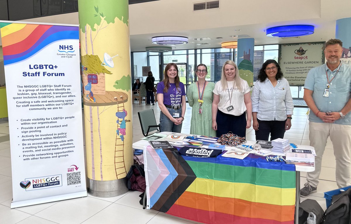 Alyson Walker (@alysonwalkerrhc) on Twitter photo Lovely to start the day seeing this friendly bunch in the <a href="/RHCGlasgow/">Royal Hospital for Children, Glasgow</a> atrium.
Our hospital strives to be an inclusive environment for all: patients, families and staff alike.
<a href="/LgbtStaffForum/">NHSGGC LGBTQ+ Staff Forum</a> #equality #respect #inclusivity Lovely to start the day seeing this friendly bunch in the <a href="/RHCGlasgow/">Royal Hospital for Children, Glasgow</a> atrium.
Our hospital strives to be an inclusive environment for all: patients, families and staff alike.
<a href="/LgbtStaffForum/">NHSGGC LGBTQ+ Staff Forum</a> #equality #respect #inclusivity