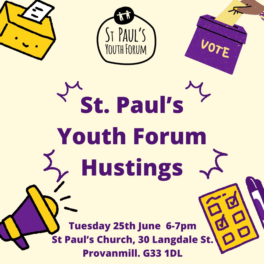 It's a massive job interview happening on Tuesday night for our next Member of Parliament. Come along on Tuesday to St. Paul's Church to hear more about what the candidates think and hear them answer your questions on the issues that matter to you in Glasgow North East #YouDecide
