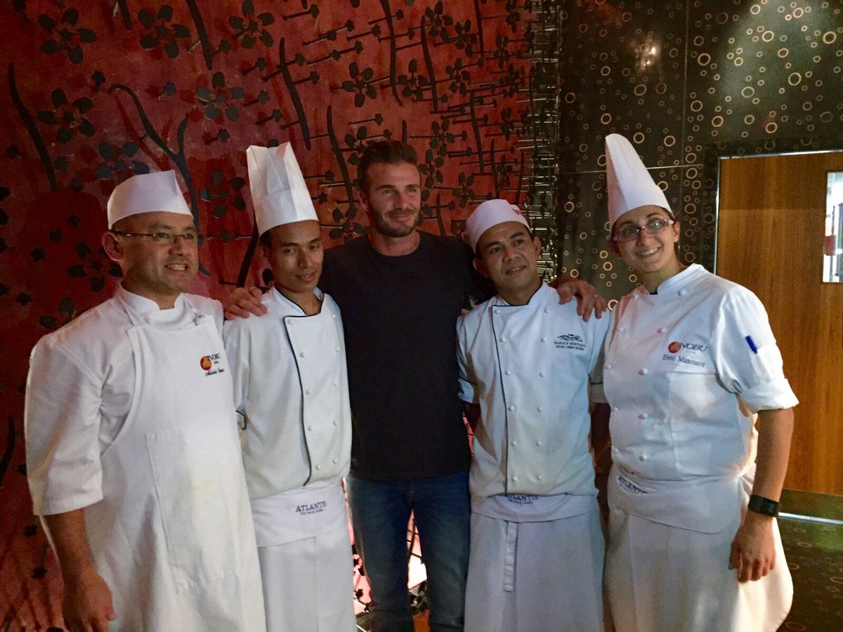 That time i took David Beckham to Nobu after a special store opening for Adidas Originals. 

Music &amp; Sushi.