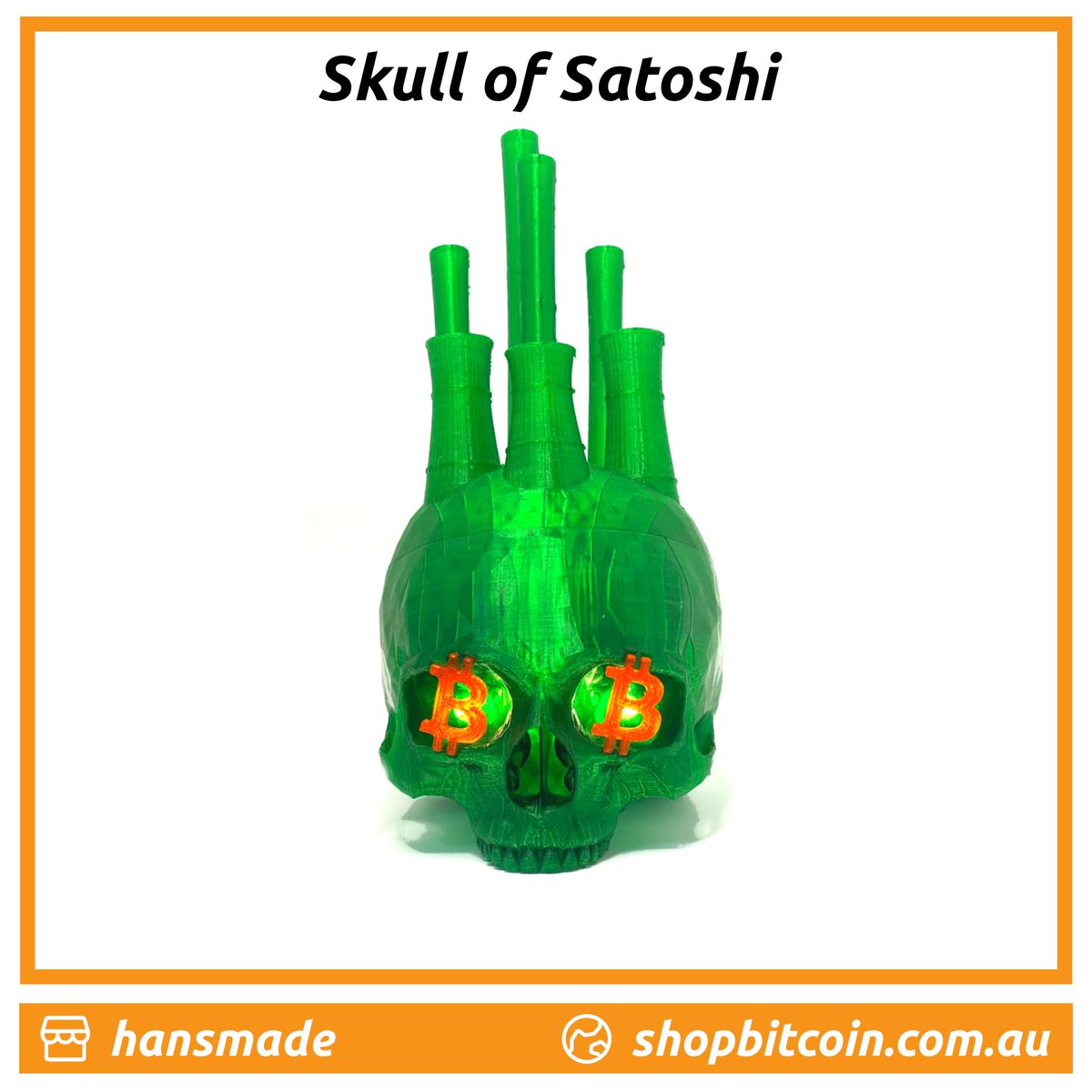 ShopBitcoinAus's tweet image. Skull of Satoshi

Printed right here in Australia by @hansmade3d  and available at ShopBitcoin.com.au

#ShopBitcoin