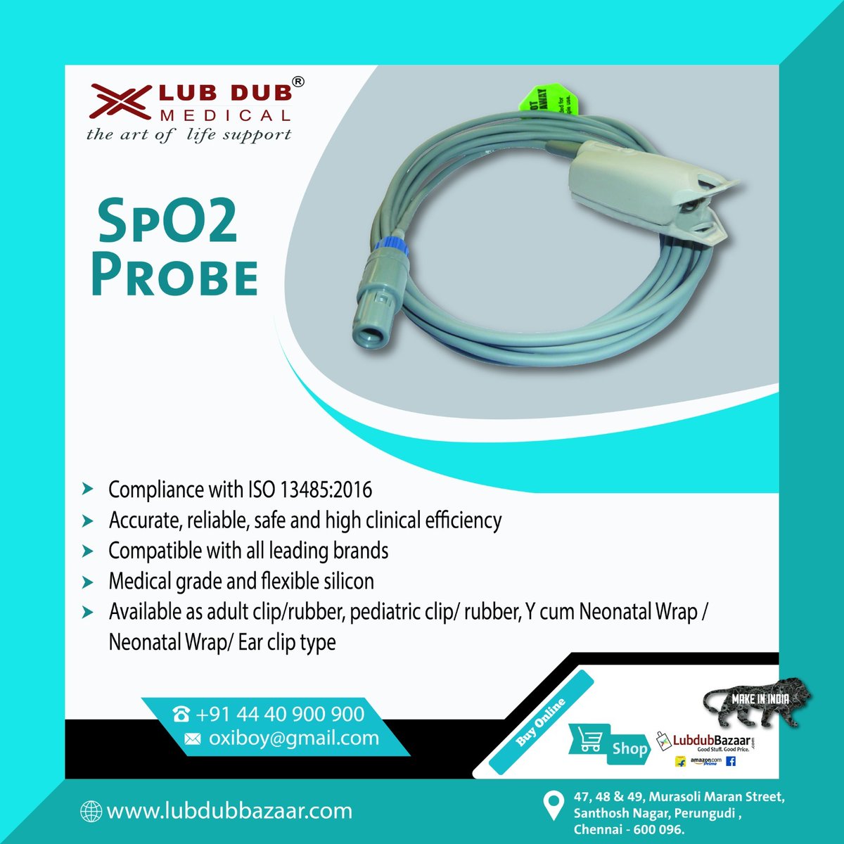 Lub_Dub_Biomed's tweet image. 📷 Contact us at 7550009944 or 9281039352
Website: lubdubbazaar.com
#SPO2Probe, #HealthcareTechnology, #MedicalDevices,
#PediatricNebulizers, #nursing,
#clinics, #MedicalSkills
#medicaleducation
#MedicalStudents
#Healthcare #RespiratoryHealth
#LubdubBazaar"