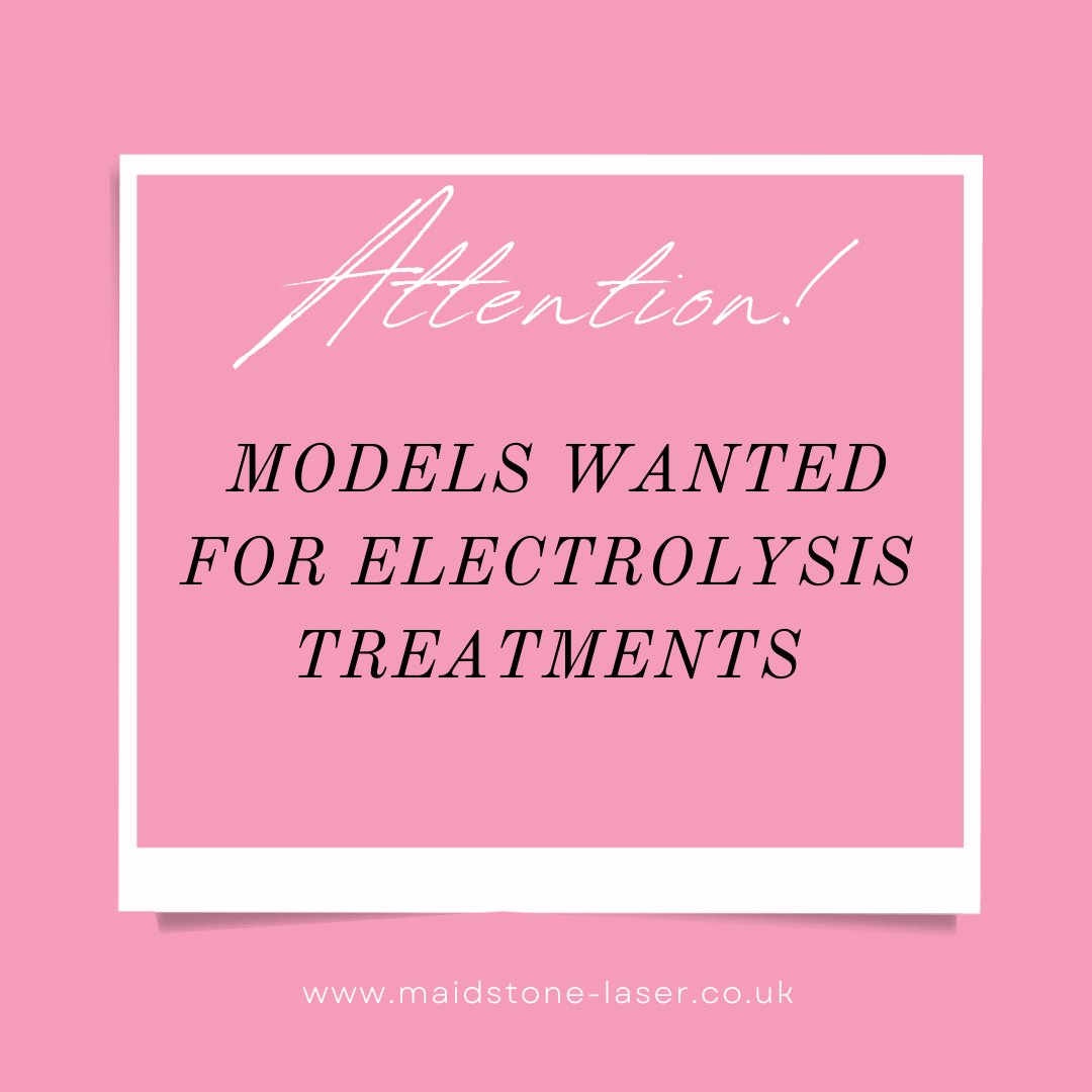 MaidstoneLaser's tweet photo. Models needed for electrolysis treatments! If you're interested, please call us at 📞 01622 758635

Don't miss this opportunity! 🌟

#ModelCall #Electrolysis  #CallNow
#maidstone #kent https://t.co/OQBmfU36Ia