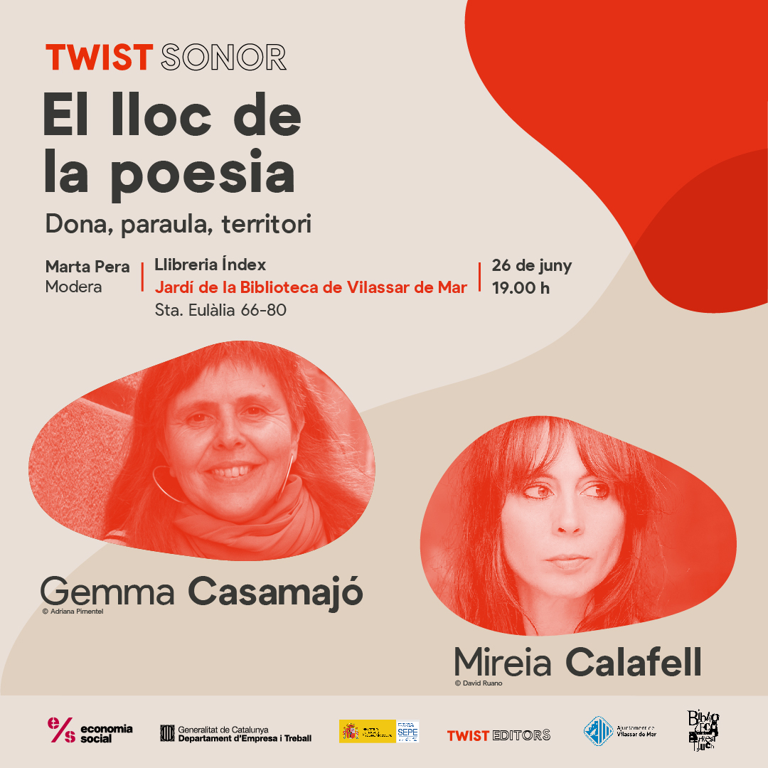 Acabem «Dona, Paraula, Territori» a Vilassar de Mar! El dimecres 26 de juny, la Gemma Casamajó i la Mireia Calafell seran a la Biblioteca (gràcies a la Llibreria Índex). Modera la Marta Pera Cucurell. A les 19 h.
<a href="/GemmaCasamajo/">Gemma Casamajó Solé</a> <a href="/mireia_calafell/">Mireia Calafell</a>  @LlibreriaIndex <a href="/Quaderns_Crema/">Quaderns Crema</a>