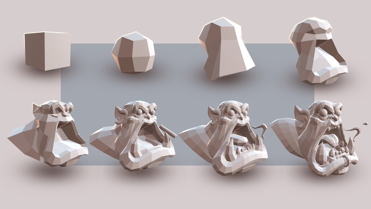Orc
Start with a box
#3dart #gameart #art
#worldofwarcraft #digitialart