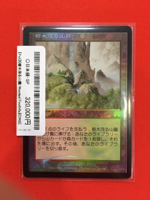 樹木茂る山麓日本語初版foil