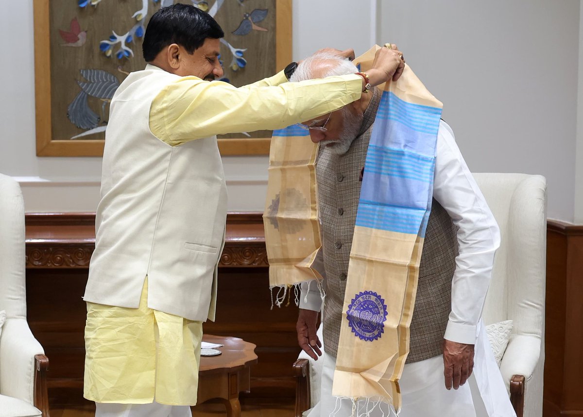 Krashanpal4BJP's tweet image. प्रधानमंत्री श्री नरेंद्र मोदी जी से  मुख्यमंत्री डॉ. मोहन यादव जी ने सौजन्य भेंट की। 

@narendramodi @DrMohanYadav51
#MohanYadavMeetPMModi #MPCM #PMModi