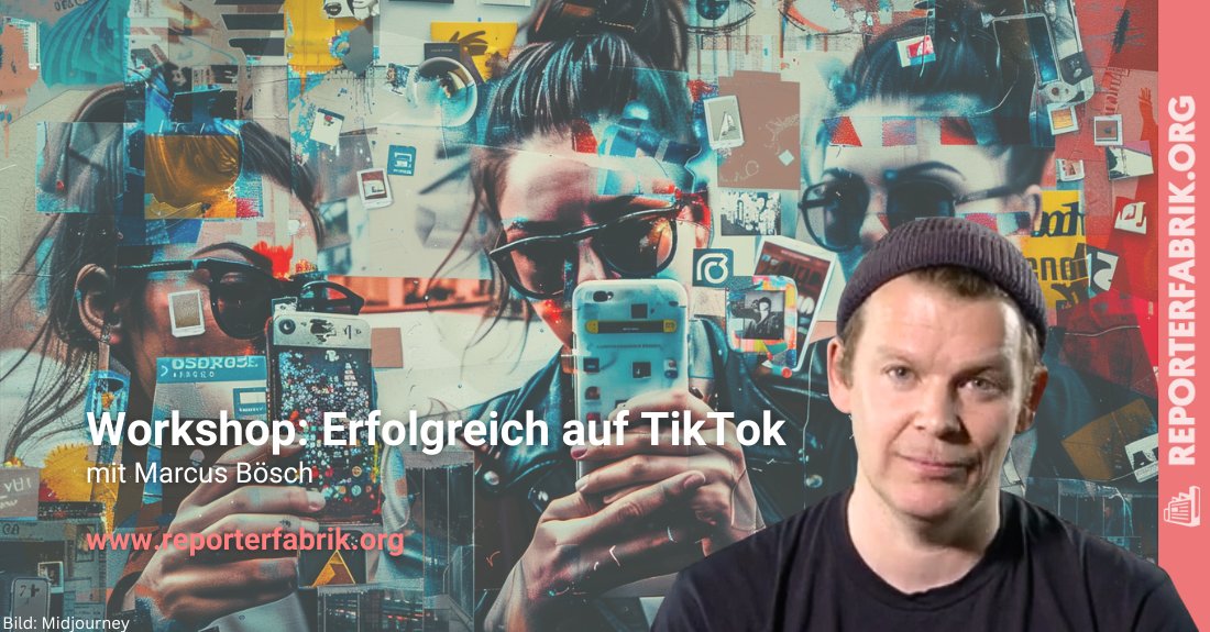 #TikTok ist die am schnellsten wachsende Plattform für #Nachrichten. Rund 20 Millionen Deutsche nutzen die App bereits. Aber wie funktioniert TikTok überhaupt Und wie kann ich dort als #Journalistin aktiv werden? Das beantwortet <a href="/m_boesch/">Marcus Bösch</a> im #Workshop. correctiv.link/FfOI