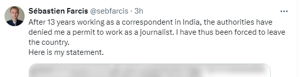ankitatIIMA's tweet photo. 💥Every single foreign journalist who has South Asia title need to be filtered and weeded out of Bharat permanently.