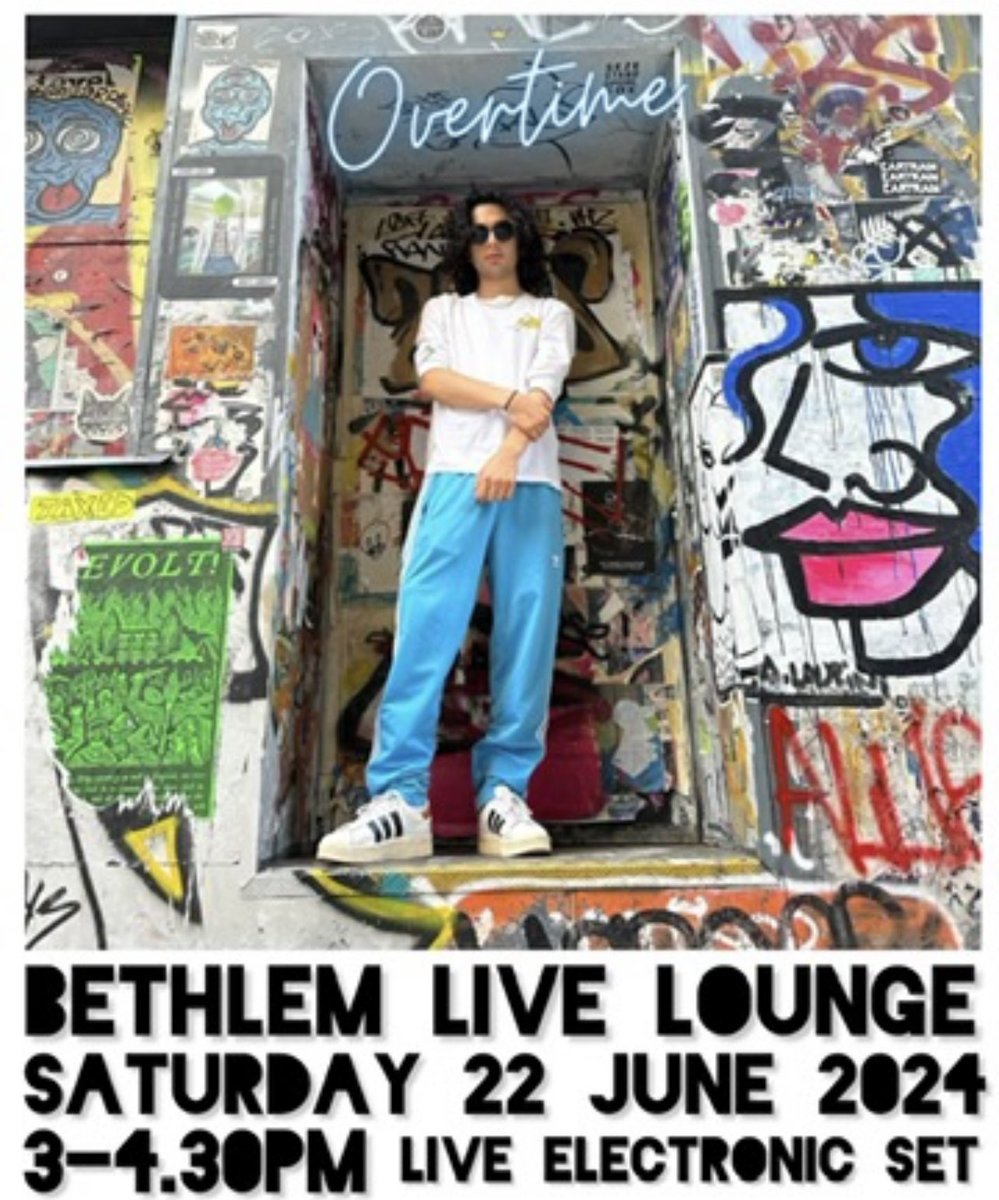 chunkymark's tweet image. This Saturday at @Bethlem_Gallery Live Lounge the extraordinary ‘Overtime’ 
Streaming here 👉 youtube.com/live/W9SK_JKvy…
