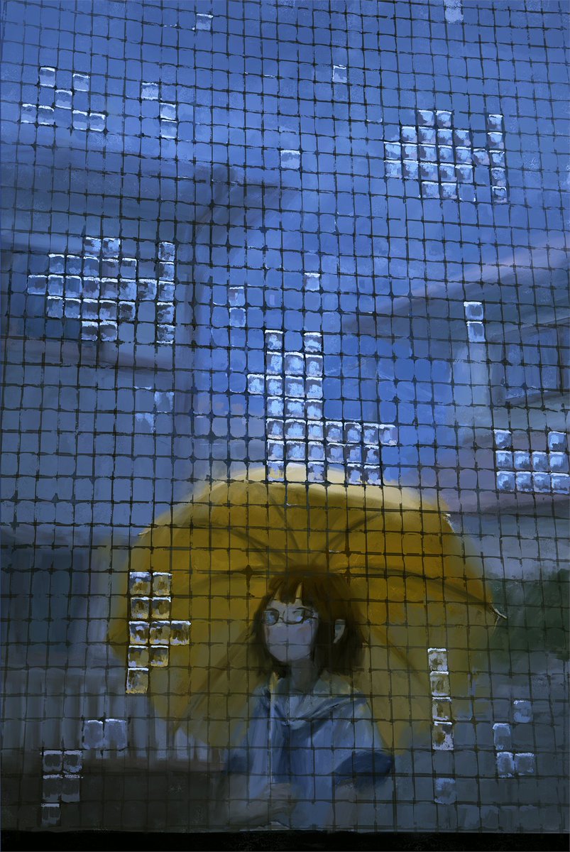 fjsmu's tweet image. 雨間の網戸