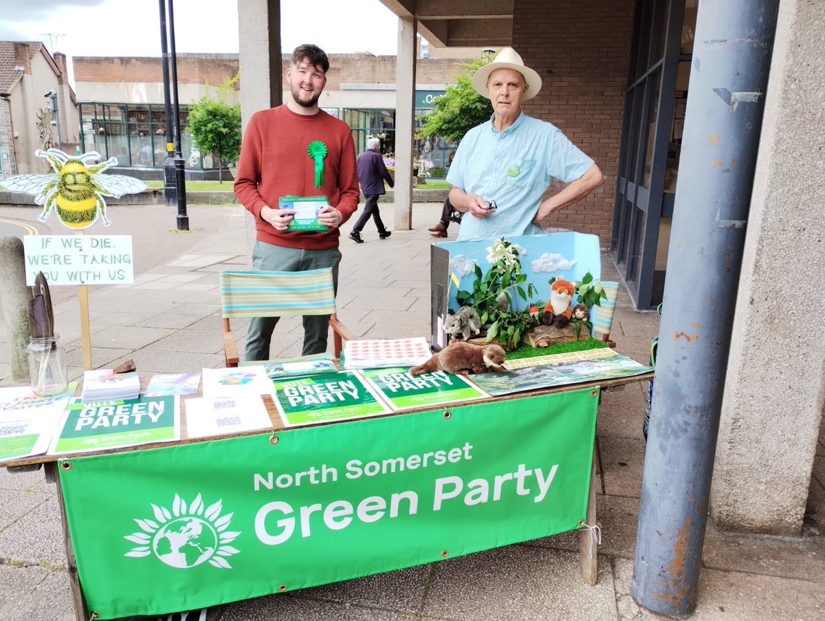 A vote for Green and a vote for Oscar is a vote for Passionate local policies . We deserve better than the same old copy and paste national policies that do not positively impact us in North Somerset !

I’m talking Housing , Environment , Busses , roads , businesses, social care.