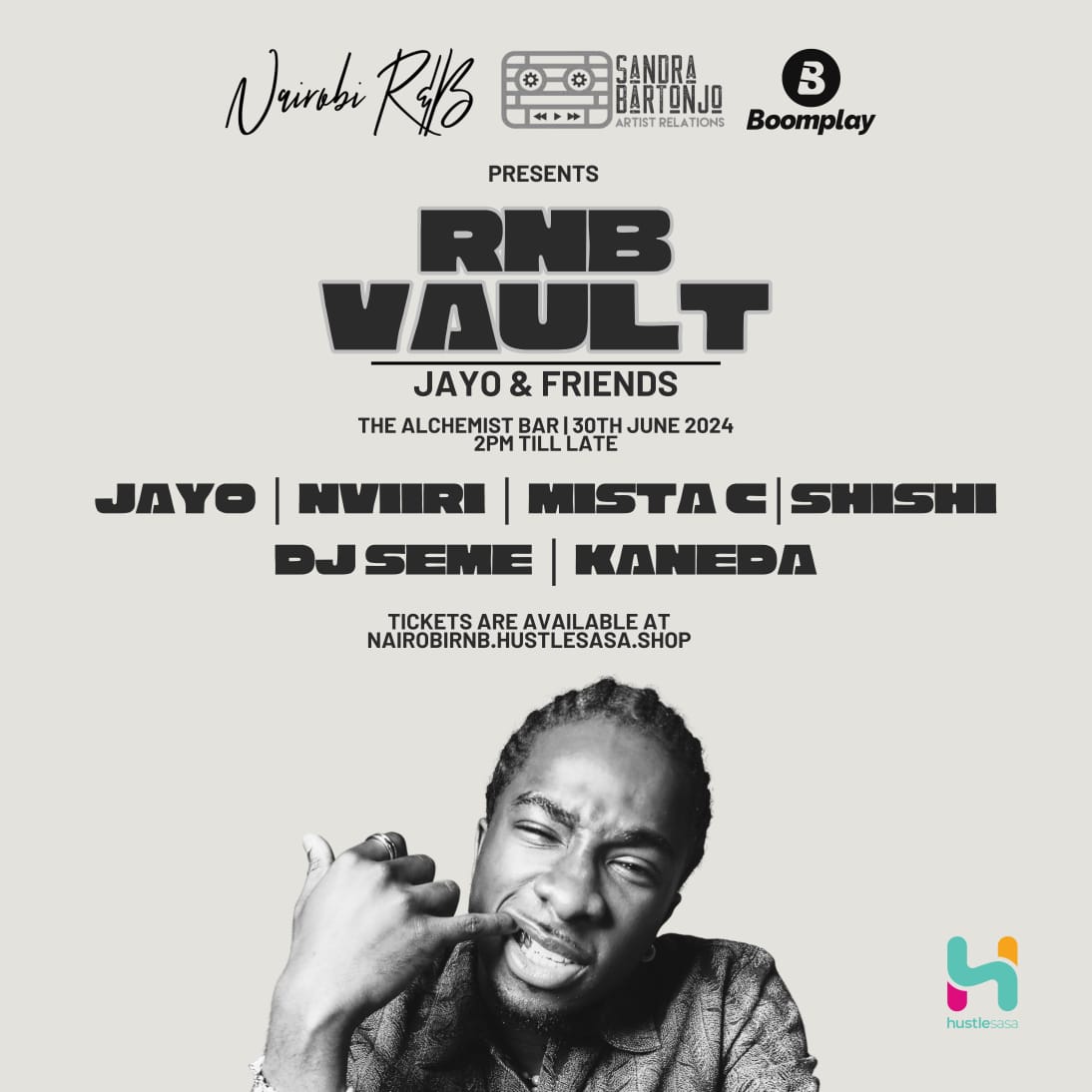 Giveaway Alert 📢
British-Nigerian artist, <a href="/jayoagain/">JayO</a> is plugging us with the perfect party gig to bid the month.

Get jamming to the 'African RnB' playlist on Boomplay ~ Boom.lnk.to/AfricanRnBPlay… &amp; stand to win FREE Tickets to the RnB Vault this 30th June 

Offer lasts till 25th!