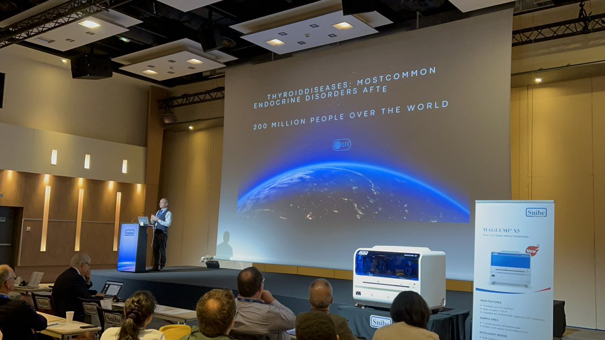 _SFBC's tweet image. Une conférence tout en dynamisme (thyroïdien) avec @DAMGRU lors du symposium international de la @_SFBC @IFClinChem @_EFLM !