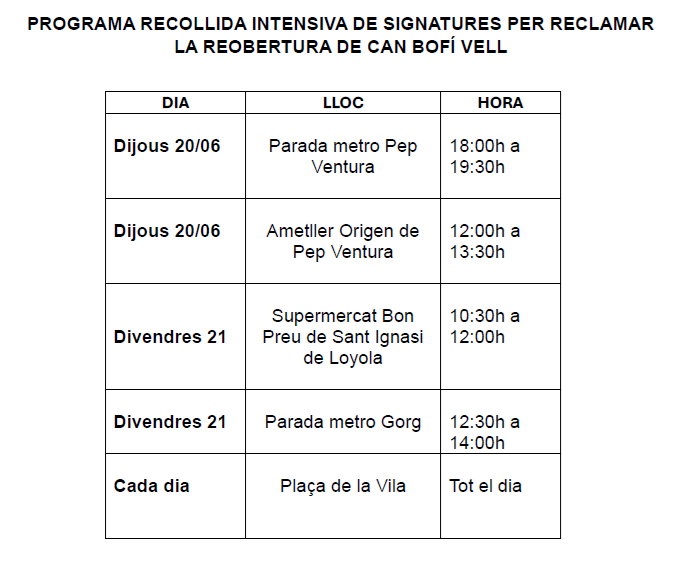 BadalonaAcull's tweet photo. Avui i demà tornem als carrers per demanar el suport de la ciutadania a la demanda de reobertura de l'alberg per a persones sense llar de can Bofí Vell. Vine a signar. Entre tots ho aconseguirem.
https://t.co/nljqEUG7Q2 https://t.co/9rIZxClR5t