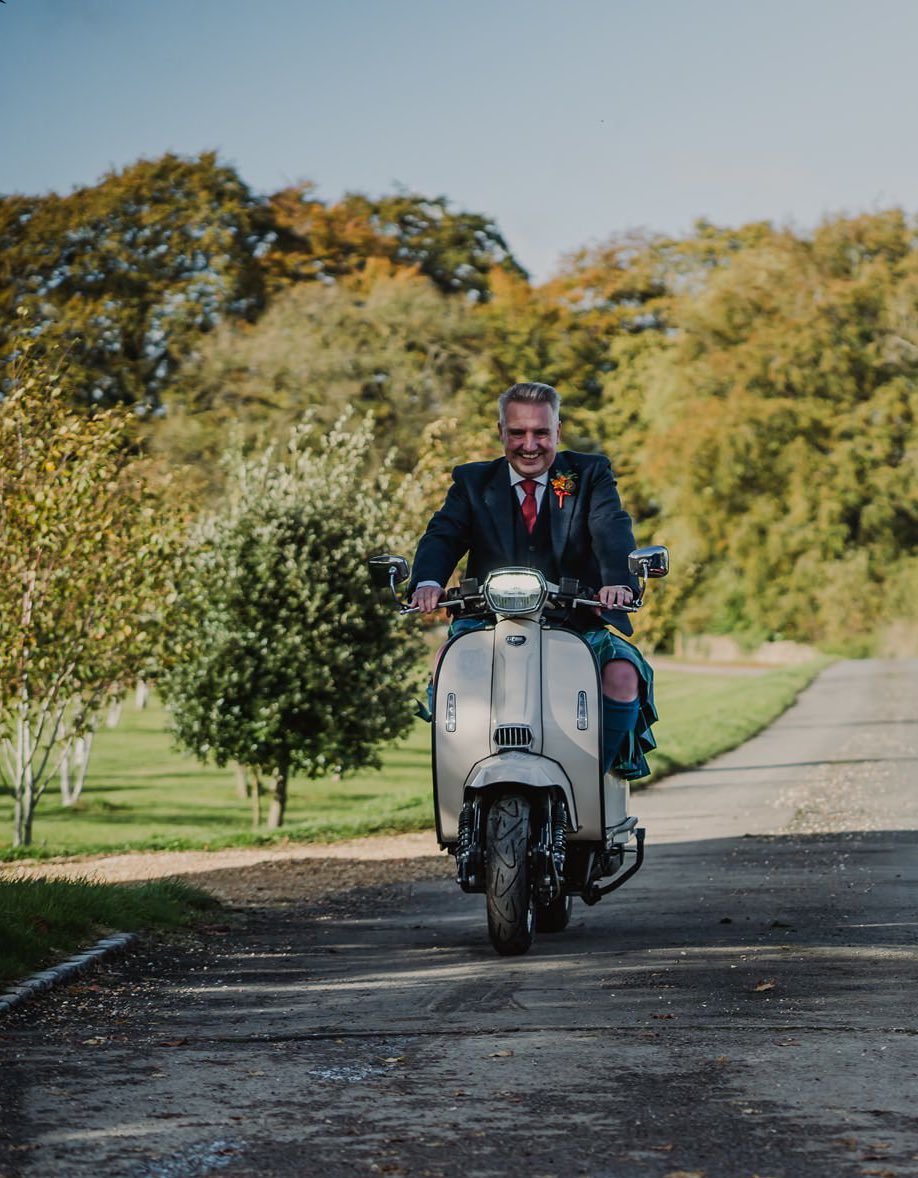 CrowleyThoughts's tweet image. I’m jumping on the #tartanarmy bandwagon. 
Well I’m actually jumping on a scooter in my kilt. #duncan