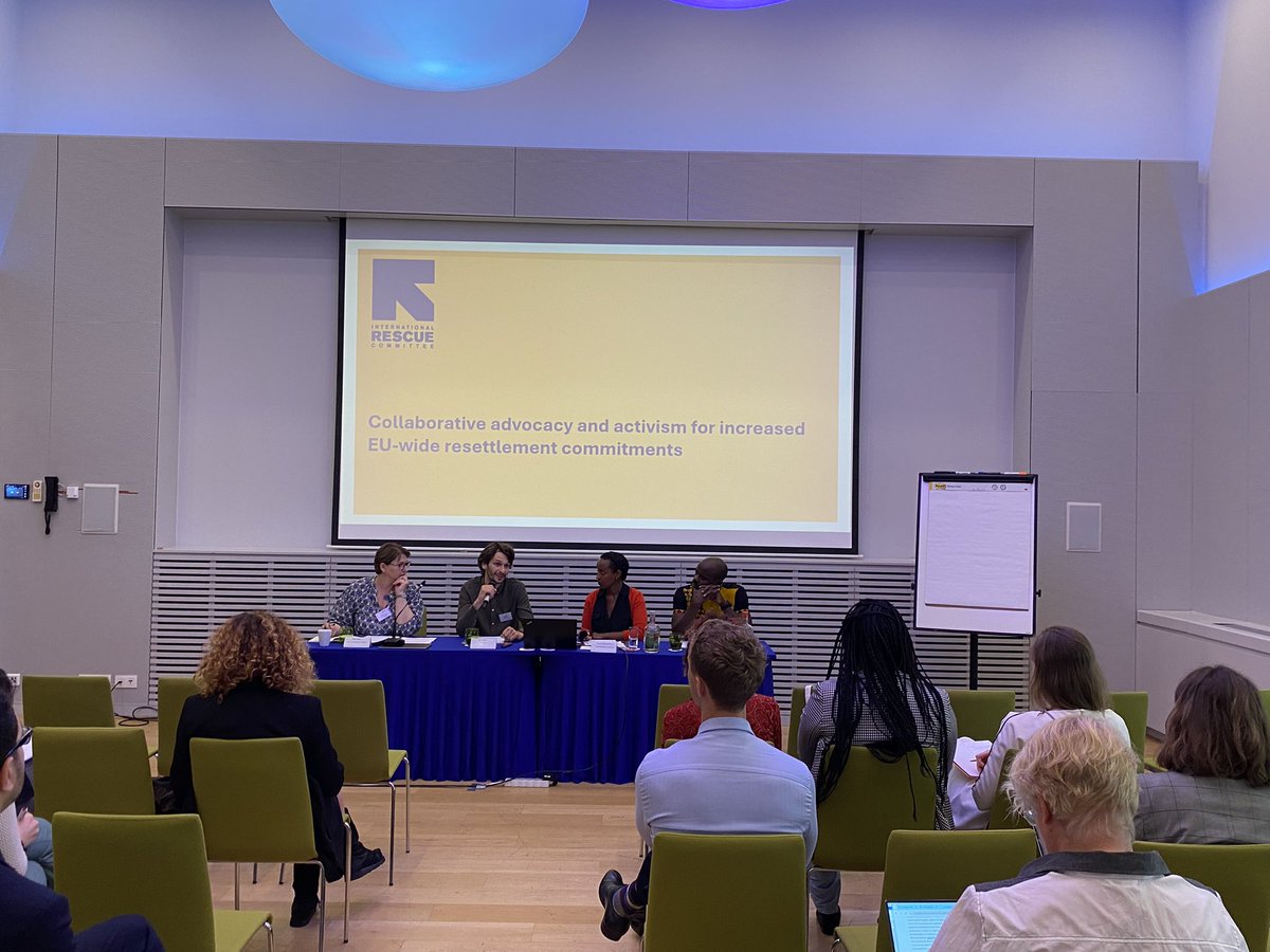 🪡Ongoing: Workshop 2 on collaborative advocacy with #MariaVoica from <a href="/IOMatEU/">IOM Global Office Brussels</a>, #Fiordidden from <a href="/www11be/">11.11.11</a> , <a href="/ElieUmukunzi/">Elie Umukunzi</a> and #meronkrikman from <a href="/RESCUEorg/">IRC - International Rescue Committee</a> 

#ECRE_AGC24