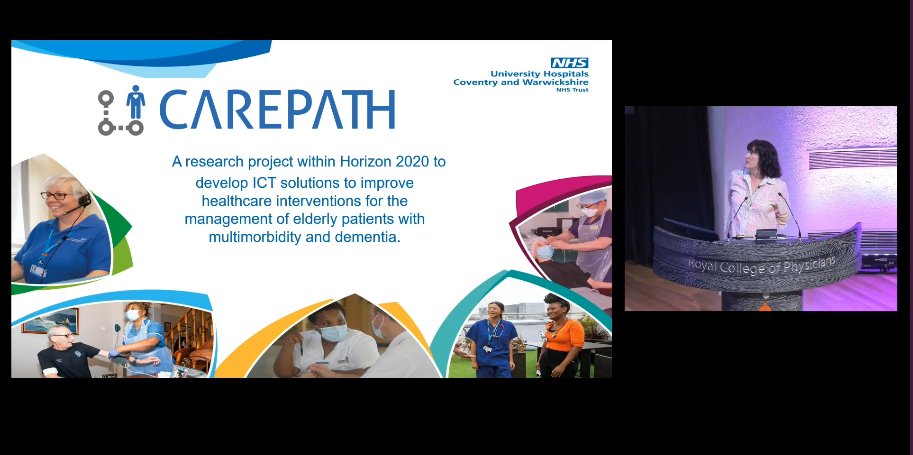 CILIPHLG's tweet photo. Next up is @oconnellbridget showcasing how a clinical librarian supported with an international TEL project #CAREPATH using ICT to support and improve elderly patients with dementia. Starting point a systematic literature review. #HLG2024 https://t.co/DL7v7UHPor
