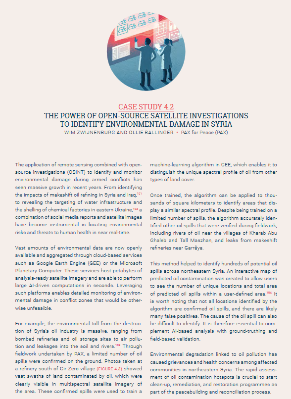 Wim Zwijnenburg (@wammezz) on Twitter photo Glad to see this new <a href="/UNEP/">UN Environment Programme</a>/ <a href="/EnvPeacebuild/">Environmental Peacebuilding Association</a> report on 'Digital Technologies for Environmental Peacebuilding' is launched today at #EnPAX24. A very thorough overview, and we provided input on using #remotesensing to monitor conflict-pollution in #Syria.
➡️tech.environmentalpeacebuilding.org/assets/Documen… Glad to see this new <a href="/UNEP/">UN Environment Programme</a>/ <a href="/EnvPeacebuild/">Environmental Peacebuilding Association</a> report on 'Digital Technologies for Environmental Peacebuilding' is launched today at #EnPAX24. A very thorough overview, and we provided input on using #remotesensing to monitor conflict-pollution in #Syria.
➡️tech.environmentalpeacebuilding.org/assets/Documen…