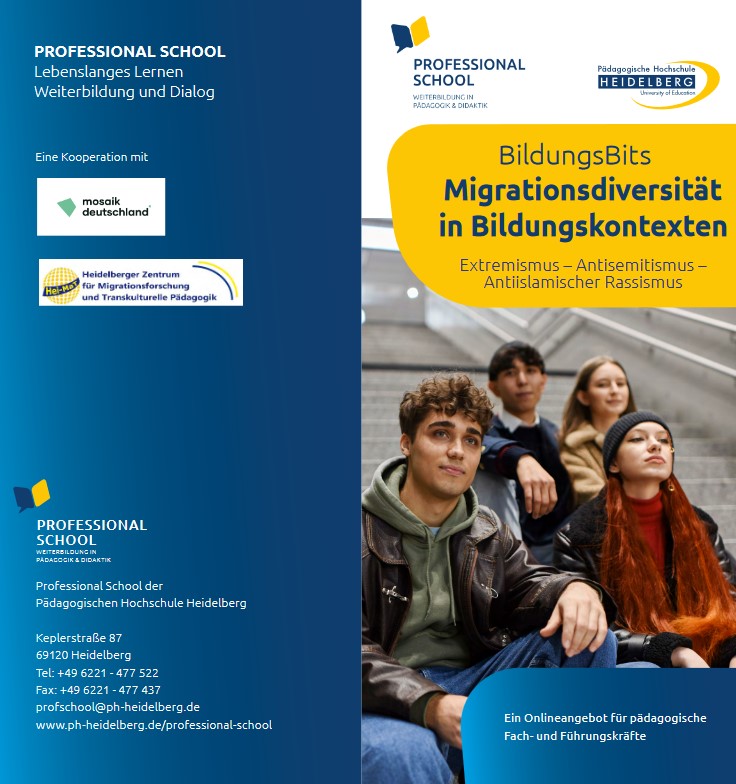 ProfschoolHD's tweet photo. Wichtiges Thema!!
BildungsBit: Migrationsdiversität in Bildungskontexten: Extremismus – Antisemitismus – Antiislamischer Rassismus!  Mit Havva Engin
Dienstag 9. Juli 2024 16:00-18:00 Uhr
kostenfreie  Anmeldung unter https://t.co/iHEjENk57R
#TWLZ #Demokartiebildung https://t.co/uI0BjV5cnm