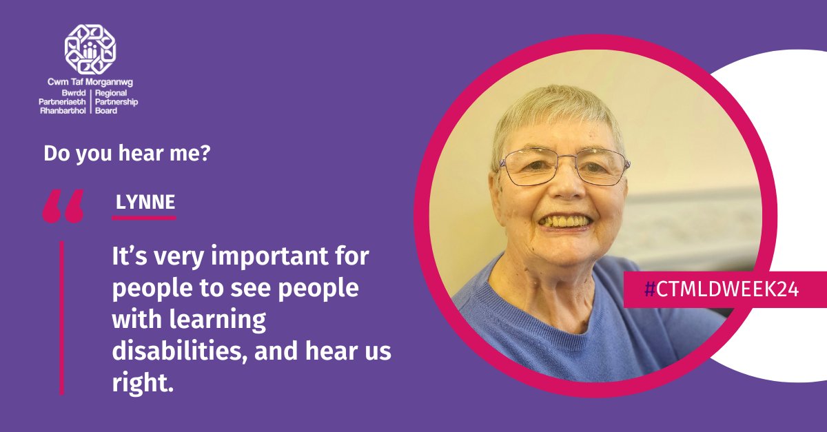 Lynne was one of the first people to set up People First , an advocacy group for people with learning disabilities in South Wales.

She has advocated for the rights of people with learning disabilities for over 40 years.

Read Lynne’s story here:

ctmregionalpartnershipboard.co.uk/meet-lynne/