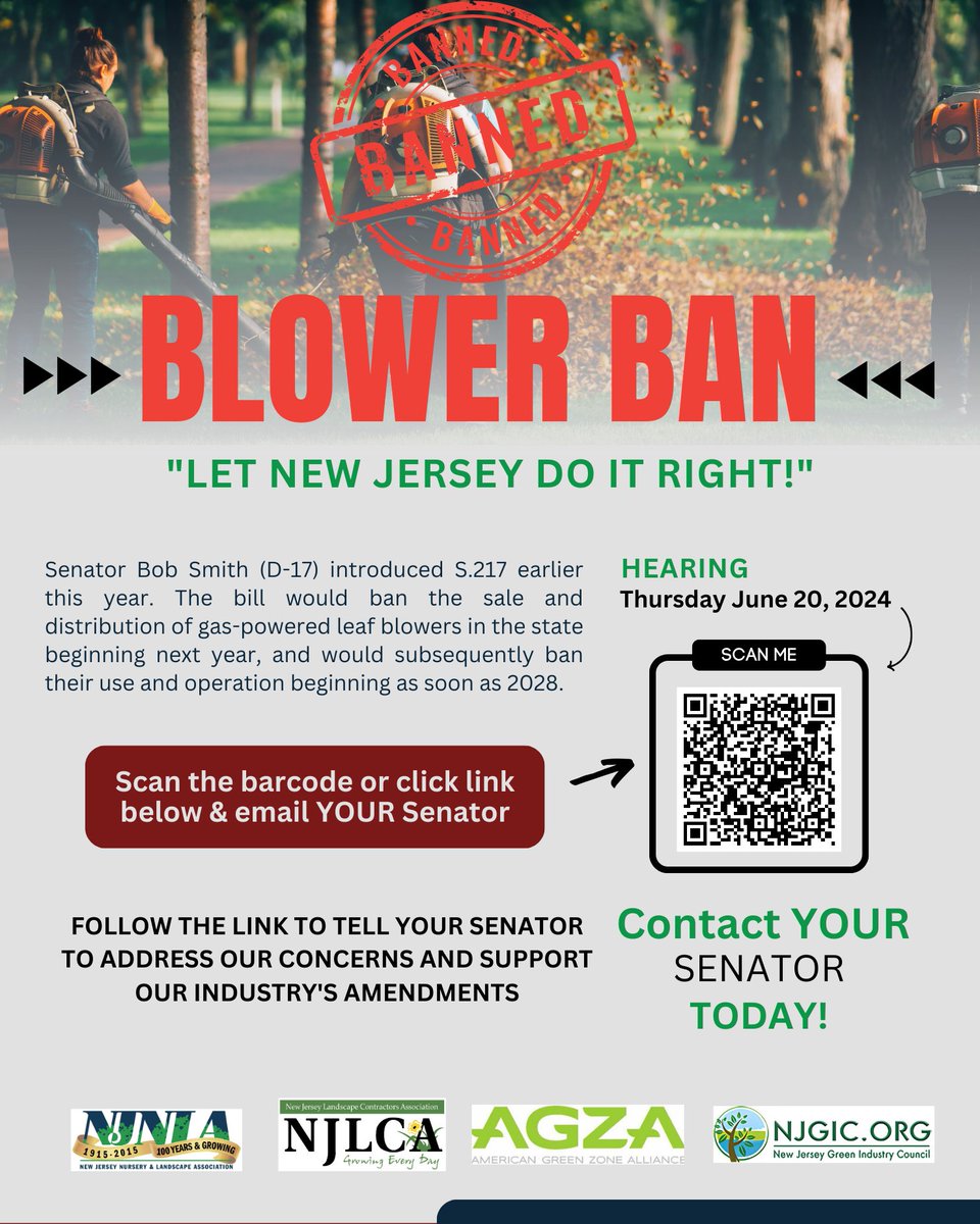 NJNLADirector's tweet photo. The NJNLA, together with New Jersey's green industry, is standing up for reasonable regulation that considers the wide range of industry needs.  We’re calling on all of you to make your voices heard &amp; speak to your senator about this significant change. Use link to send a message https://t.co/ZsX0vMpTfz