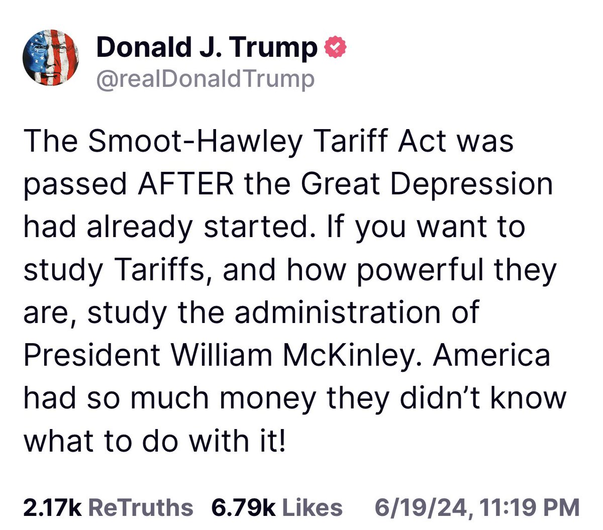RealFletch17's tweet photo. More from Trump on tariffs
#EndTaxes https://t.co/zRmRSYoAUN