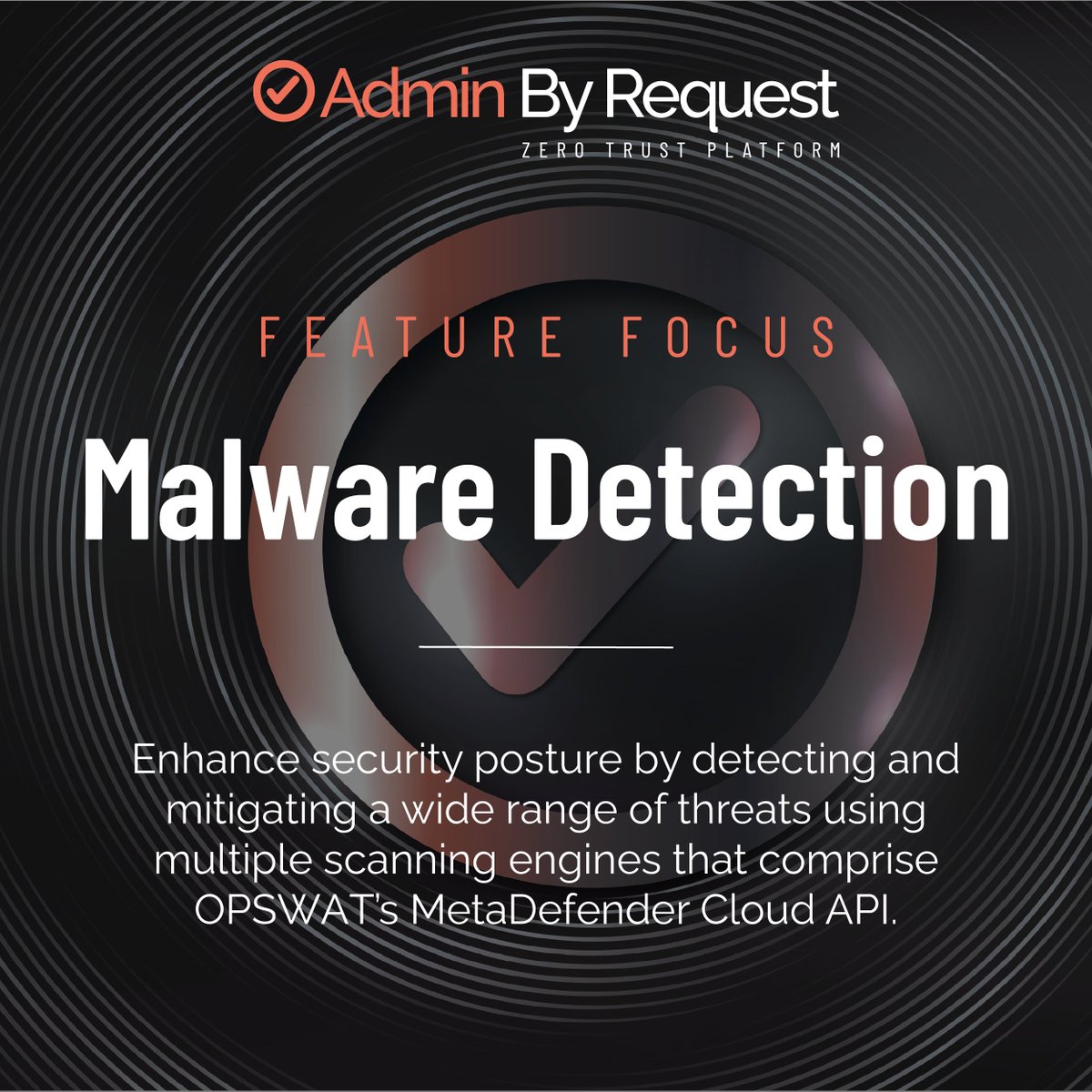 AdminByRequest's tweet image. Keep your organization's security airtight with our Malware Detection capabilities.
Building on Integrating the @OPSWAT MetaDefender Cloud API, our system scans files with 35+ anti-malware engines when running as an administrator
#FeatureFocus #MalwareDetection #AdminByRequest