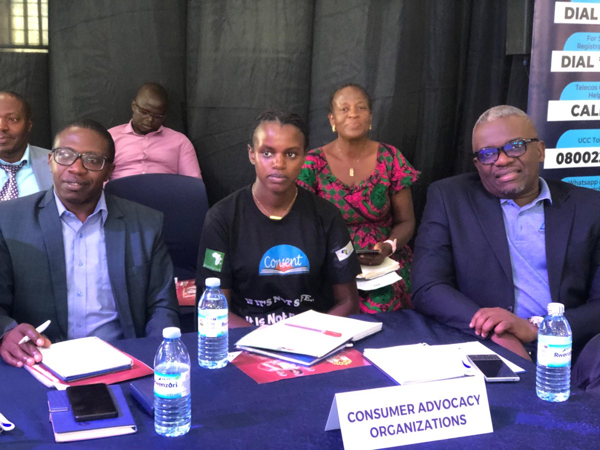ConsentUganda's tweet photo. Our Research and knowledge Management, Asst. Manager @RonnetAyebare participating @14th Communication Consumer Parliament in Kabale organized by @ConsumerUCC #CCP14 #MobileFraud #Fraud #Illegitimatedevices. Join the parliament, Know where to complain. https://t.co/ZjdhHcdE0o