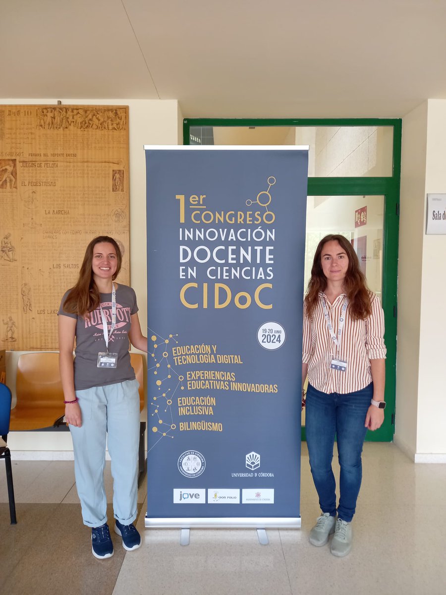 Estos días nuestras compañeras <a href="/Sabrics96/">Sabrina Castro</a> y <a href="/DeboraDJM/">Débora JM</a> están participando en el I Congreso de Innovación Docente en Ciencias #CIDoC en la <a href="/Univcordoba/">Universidad Córdoba</a>  👩‍🏫👏🏻