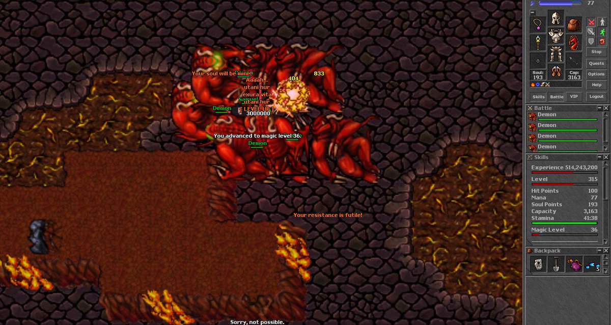 Samuel10MM's tweet image. Tibia #Tibianos #TibiaBR IP: fatal-baiak.com Versão: 8.60 Porta: 7171