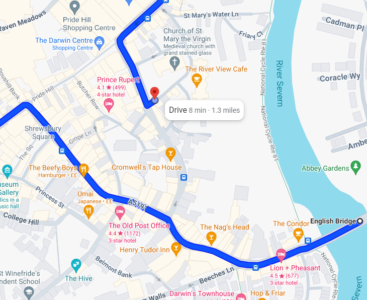 mikemanger's tweet photo. @plotfolk I assume this is from drivers trying to save about a mile on their journey. They're also driving through a pedestrian zone.
A great argument for having traffic loops in Shrewsbury, the current one way system doesn't cope with people trying to go across it. https://t.co/xkUHTnSuHg
