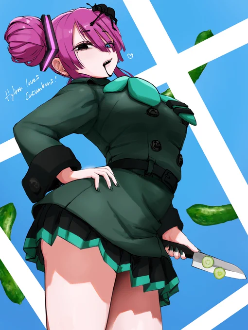 Hylran loves cucumbers!#シーエ #はいるらん 