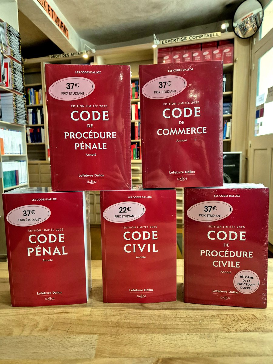 Les codes <a href="/LefebvreDalloz/">Lefebvre Dalloz</a> 2025 sont disponibles dans votre librairie ⚖️