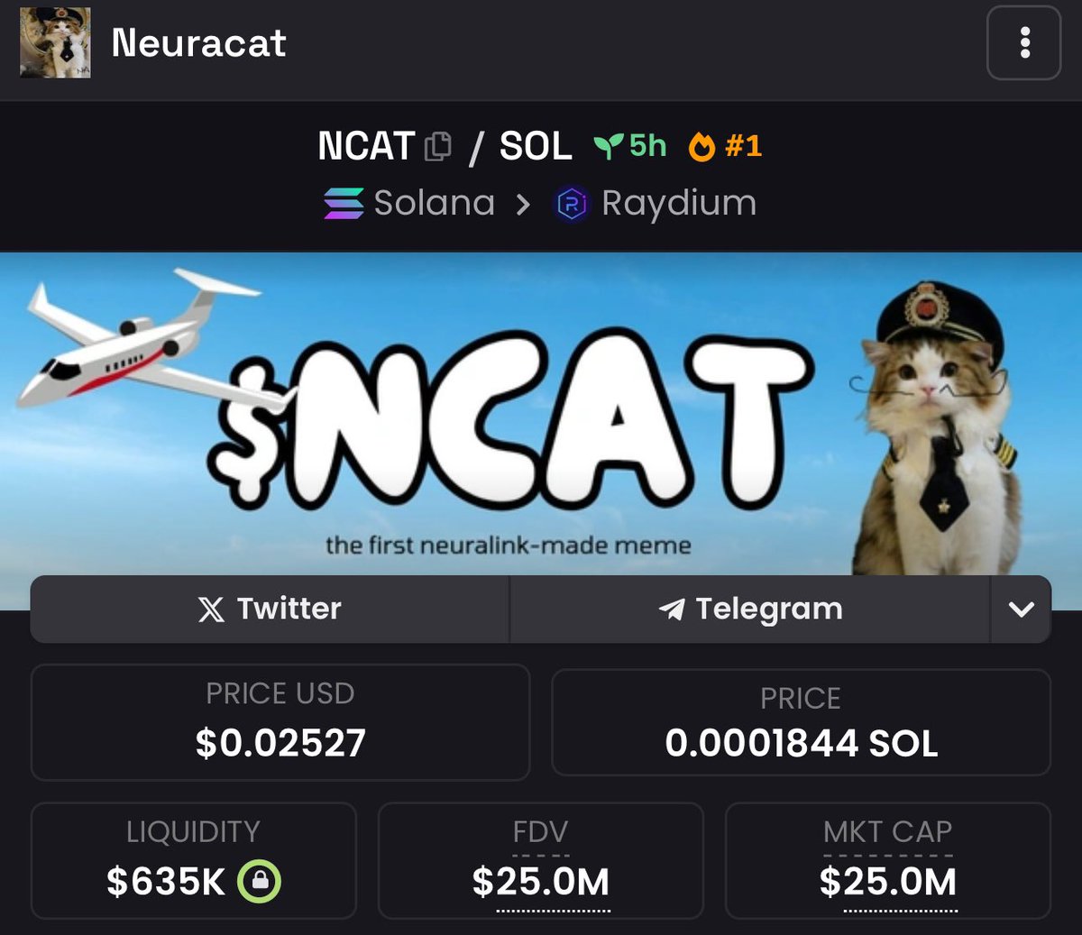 $NCAT reached $25M MC.
Bro whats going on?