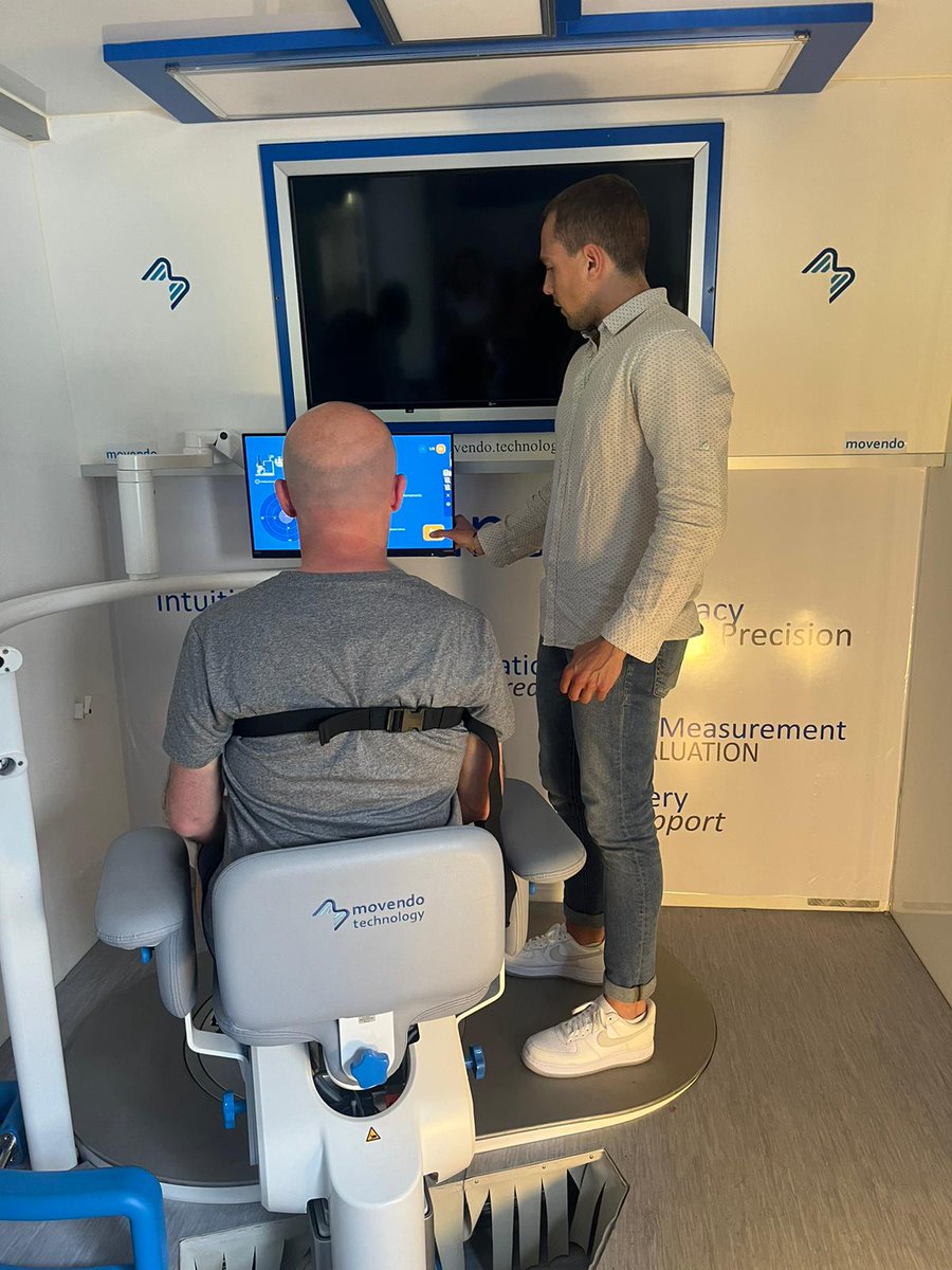 🔹Yesterday, inside our equipped van, we carried out a practical demonstration of Hunova in front of a group of specialists led by our Training and Clinical Post Sales Coordinator Michele🔹
#hunova #movendotechnology #rehabilitationtechnology #enablingpeople #robotics #tecnologia