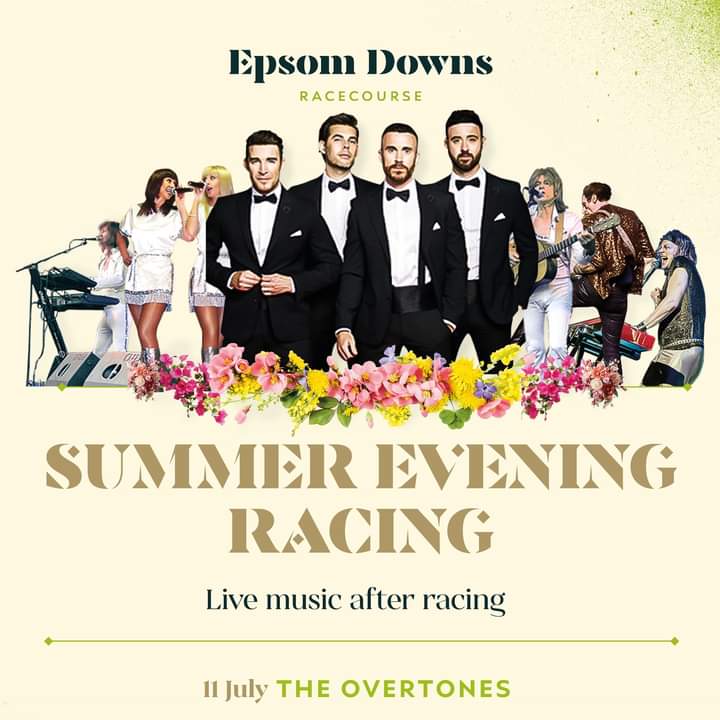 🐎 <a href="/the_overtones/">The Overtones</a> headline <a href="/EpsomRacecourse/">Epsom Downs Racecourse</a> on 11th July. 

Grab your tickets now at thejockeyclub.co.uk

<a href="/TheJockeyClub/">The Jockey Club</a>
