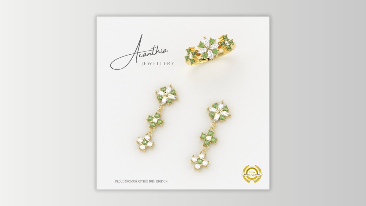 We're thrilled to announce Acanthia Jewellery as a sponsor for the 10th National Film Awards! ✨🌿 Known for their luxury, nature-inspired designs, Acanthia captures the beauty of nature in every piece. 💎 #NationalFilmAwards #AcanthiaJewellery #NatureInspired #LuxuryJewellery
