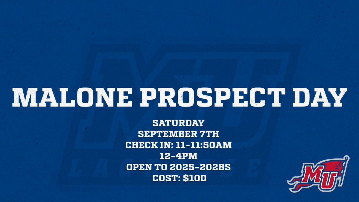 Prospect day September 7th. Open to all 2025s-2028s. Position specific instruction scrimmage &amp; campus tour.