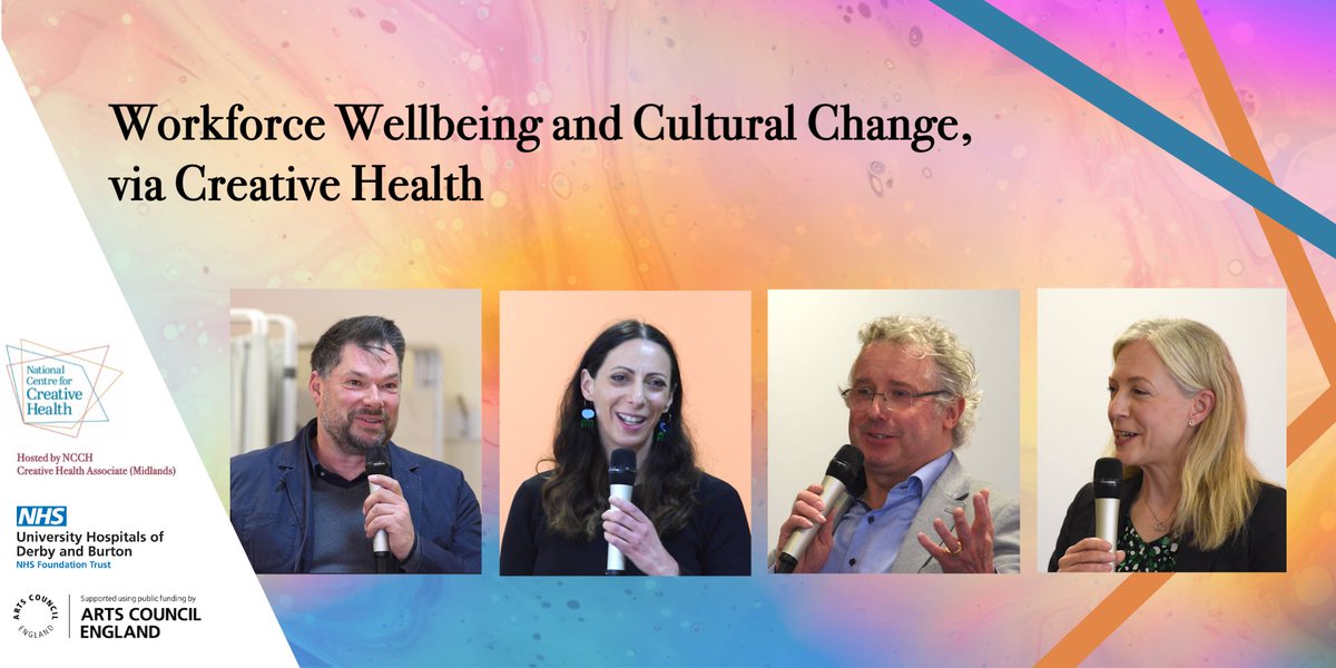The National Centre for Creative Health (@thencch) on Twitter photo Earlier this month, our Midlands <a href="/Associates_NCCH/">CreativeHealthAssociates</a> hosted a roundtable discussion looking at the theme of Workforce Wellbeing & Cultural change. Explore the key takeaways & topics of the discussion: ncch.org.uk/blog/workforce…
Or view the full discussion: youtu.be/oPxXTplDdqk Earlier this month, our Midlands <a href="/Associates_NCCH/">CreativeHealthAssociates</a> hosted a roundtable discussion looking at the theme of Workforce Wellbeing & Cultural change. Explore the key takeaways & topics of the discussion: ncch.org.uk/blog/workforce…
Or view the full discussion: youtu.be/oPxXTplDdqk