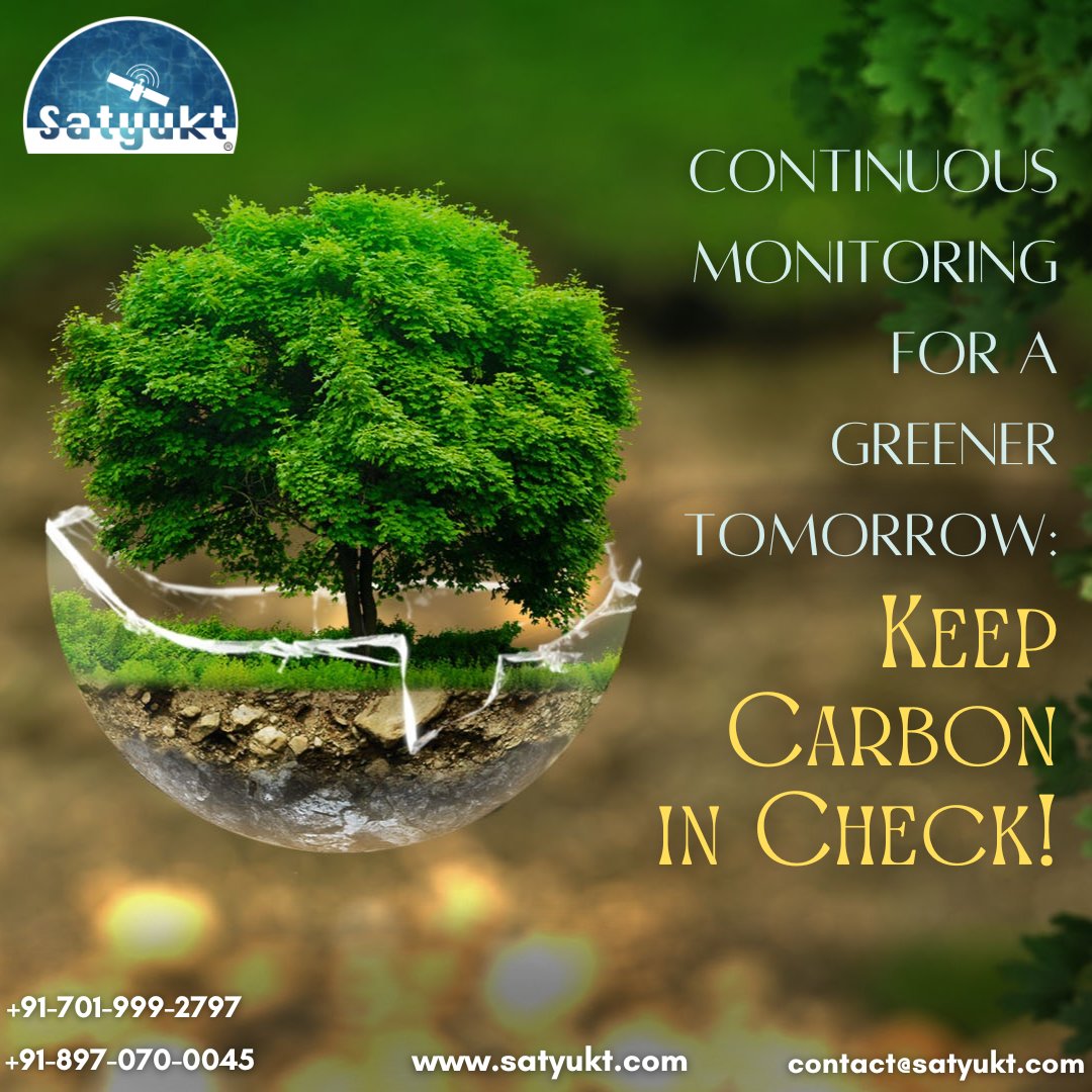 Our commitment to sustainability transcends initial assessments, as we deploy continuous monitoring systems to meticulously track the ongoing impact of our emissions reduction projects. To learn more about Satyukt's #MRV solutions, visit our website page satyukt.com/MRV_carbon.html
