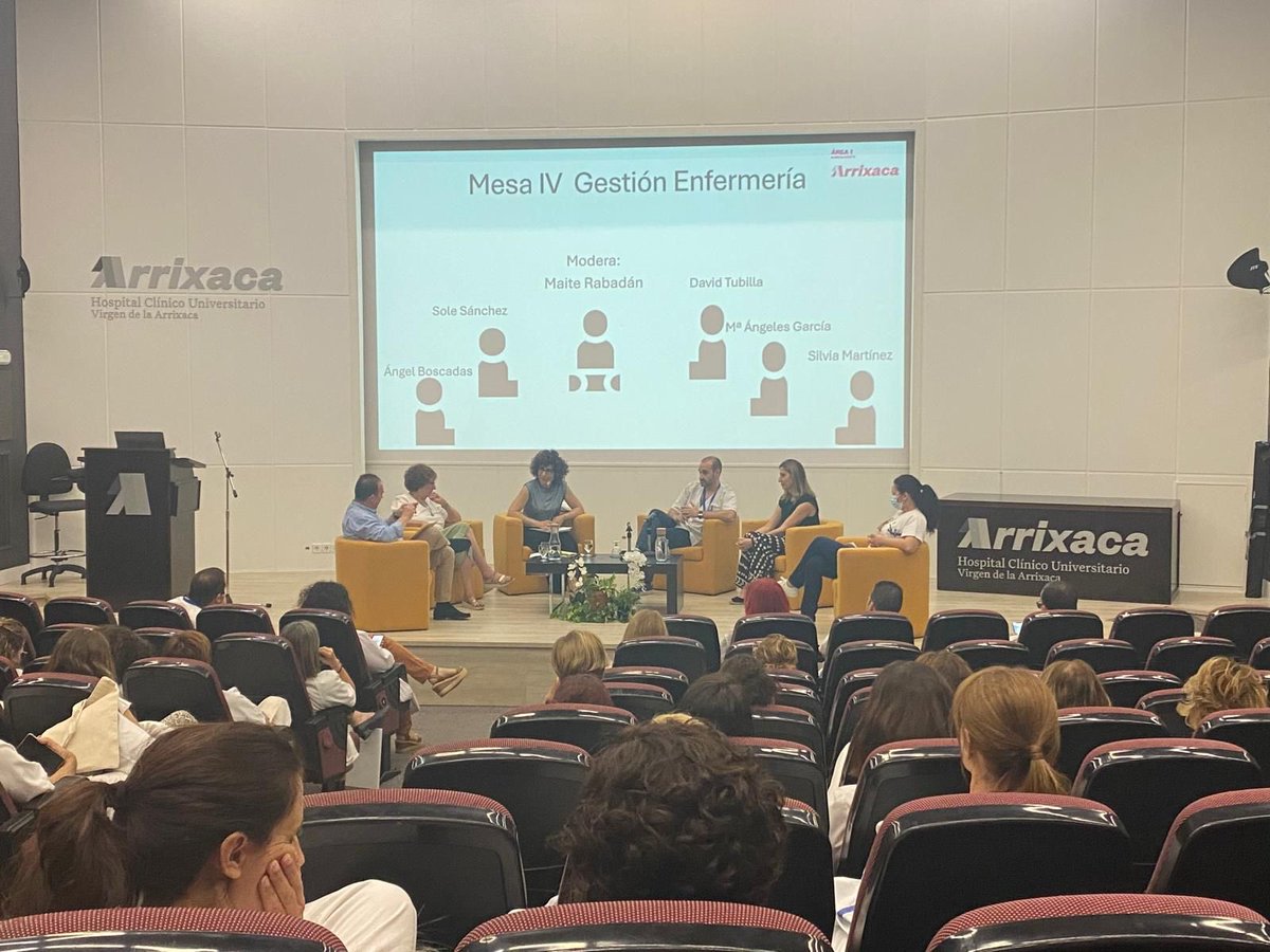 🏥👩🏻‍⚕️👨🏻‍⚕️💙Finalizamos nuestras jornadas con una mesa muy especial que hemos titulado “Qué significa la gestión para las enfermeras” Distintas visiones desde la experiencia.
<a href="/AreaUnoArrixaca/">Área 1 Arrixaca</a> <a href="/Murciasalud/">Murciasalud</a> 
#enfermeriaygestion #adnareai