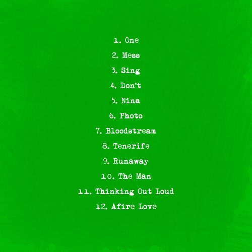 PopCrave's tweet photo. 10 years ago today, Ed Sheeran released ‘x.’ https://t.co/wLcJbl7jbM