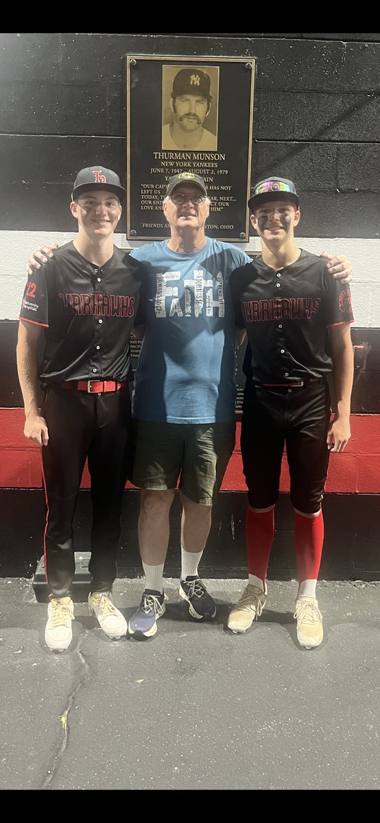 Appreciate <a href="/HudsonBaseball/">Hudson Explorers Baseball</a> Coach Fowler coming to watch <a href="/Mark_SalemJr/">Mark Salem Jr (2027| WR/DB/LS)</a> and <a href="/HaydenLip_6/">Hayden Lipinski</a> play summer ball for <a href="/T3Warhawks_Gru/">@T3Warhawks_Tippens</a> last night at Thurman Munson Memorial Stadium. #ROLLHUD