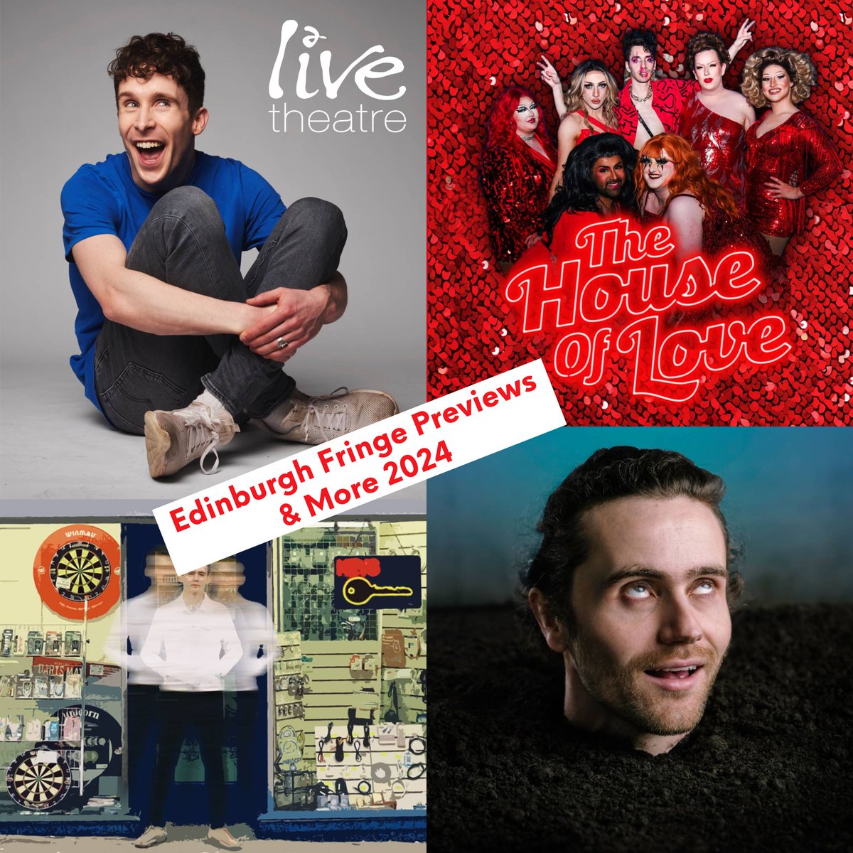 LiveTheatre's tweet image. Excited to announce some of the fantastic @edfringe #Previews &amp;amp; more we've got coming to our stages this July!  Get booking for:
⭐Athens Of The North - Fri 19 July written by @markthannah 
⭐Buried Alive (and loving it) - Wed 24 July from @TomLawrinson 
⭐All You Need Is Love -