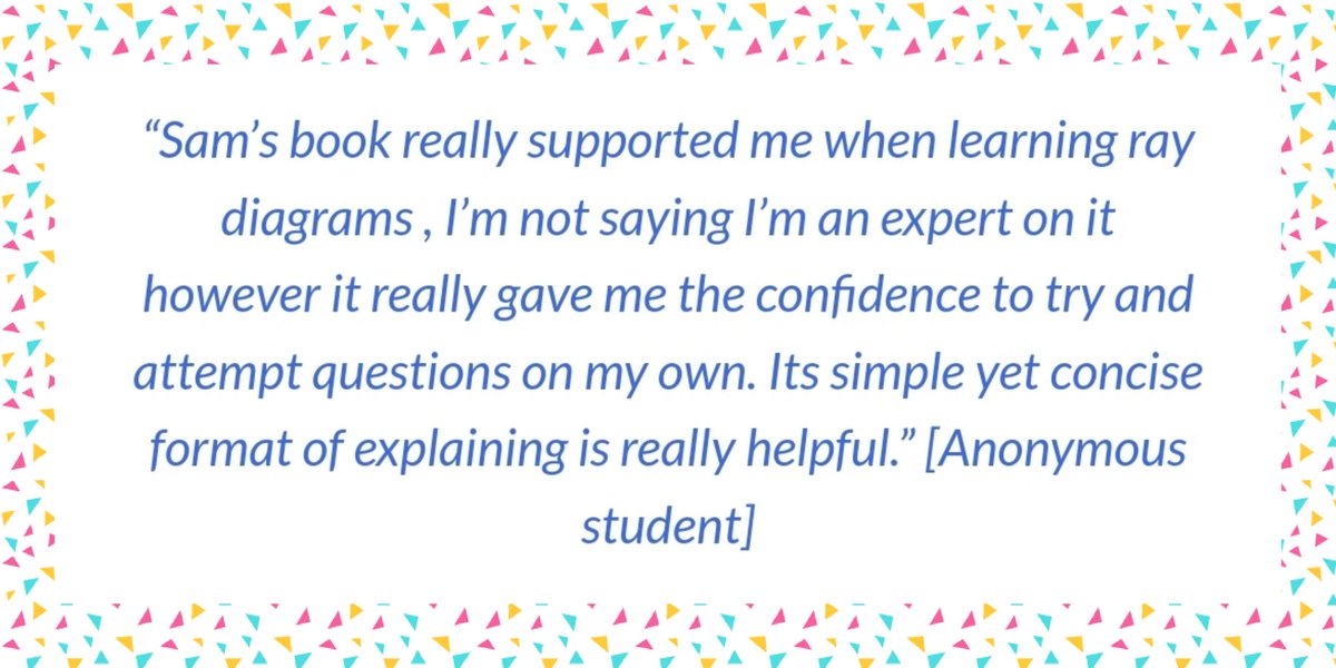 Some of my students have left me very kind testimonials for my textbook (and one even contains a pun 🤩❤️)

If you're studying optometry and find optics a bit tricky, see if your library has a copy of this book you can borrow - and then let me know if it helped you 🤗