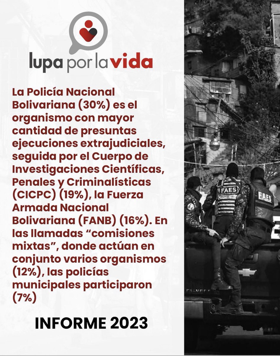 Presuntas ejecuciones extrajudiciales #informe2023 #lupaporlavida